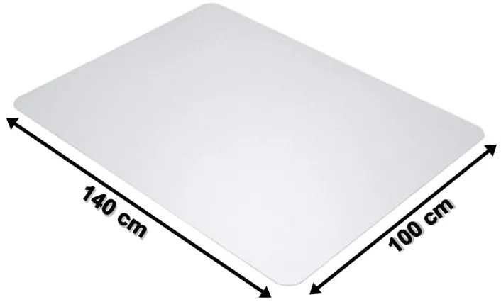 Przezroczysta mata plastikowa pod krzesło 100 x 140 cm