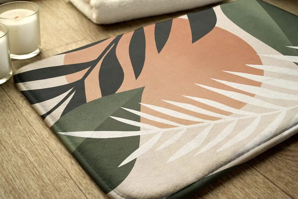 Dywanik pod prysznic Dywanik pod prysznic Tropikalna abstrakcja