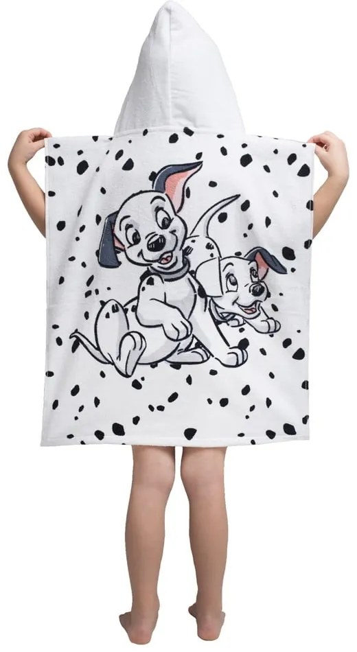 Biały szlafrok dziecięcy frotte 101 Dalmatins – Jerry Fabrics