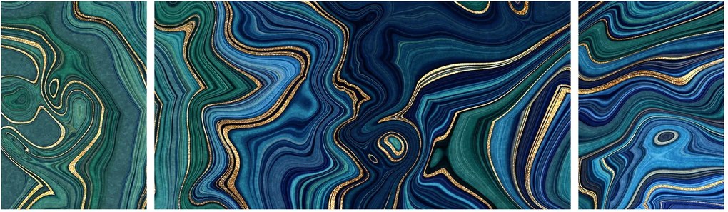 Obraz - Marmur agatowy (170x50 cm)