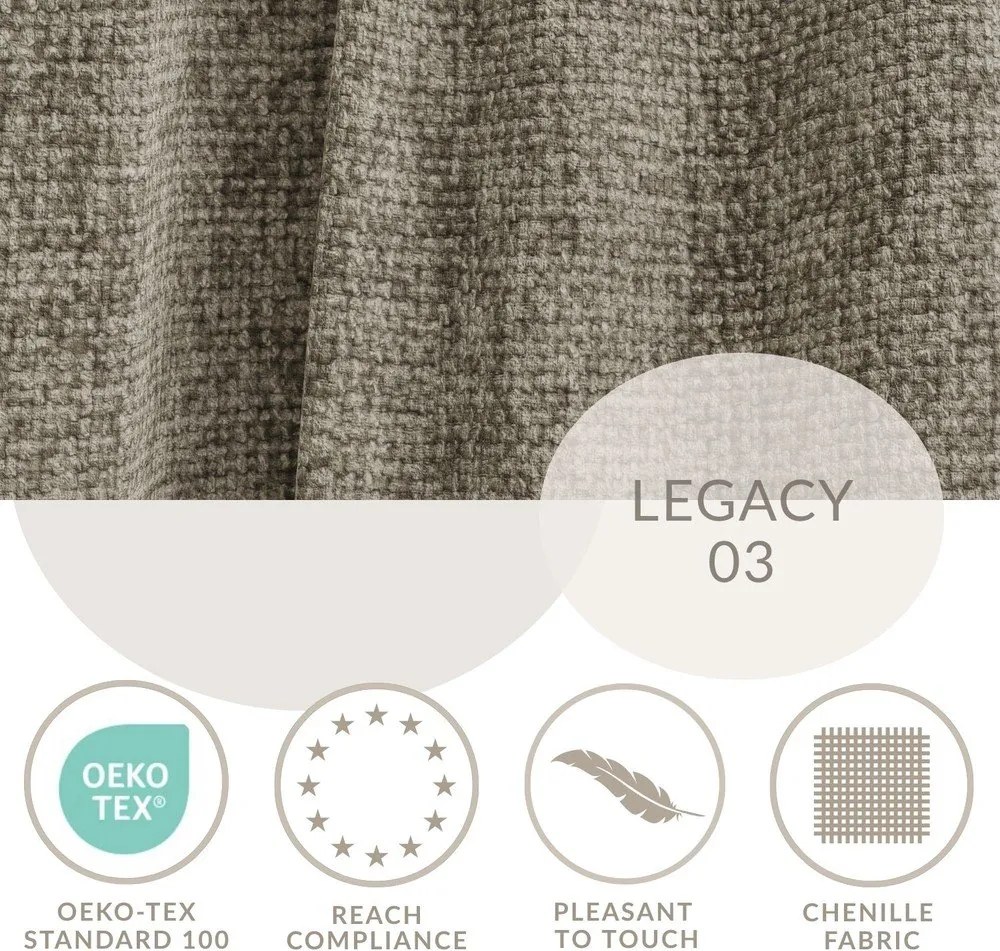 Brązowy rozkładany/ze schowkiem narożnik z tkaniny szenilowej (lewostronny/w kształcie litery L) Tonga – Maison de Rêve