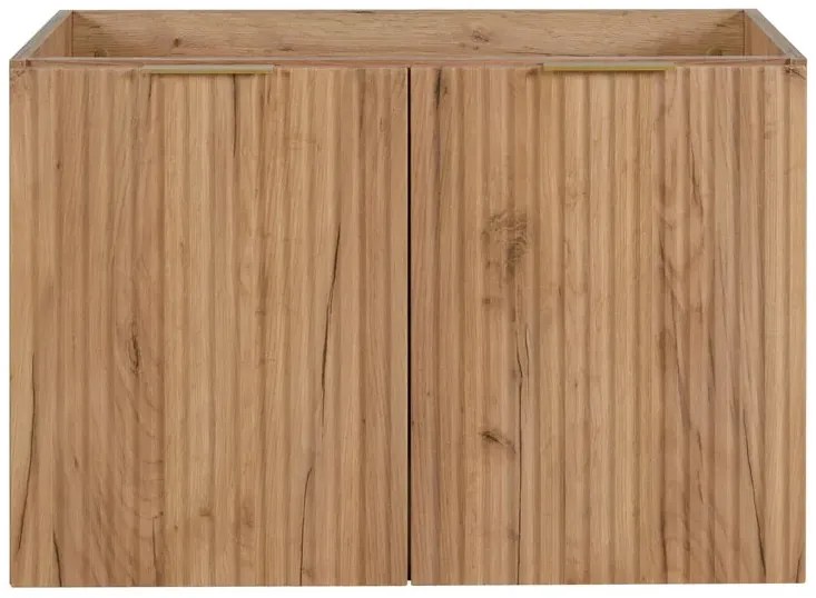 Szafka łazienkowa dwudrzwiowa 80 cm dąb craft złoty R9-C85
