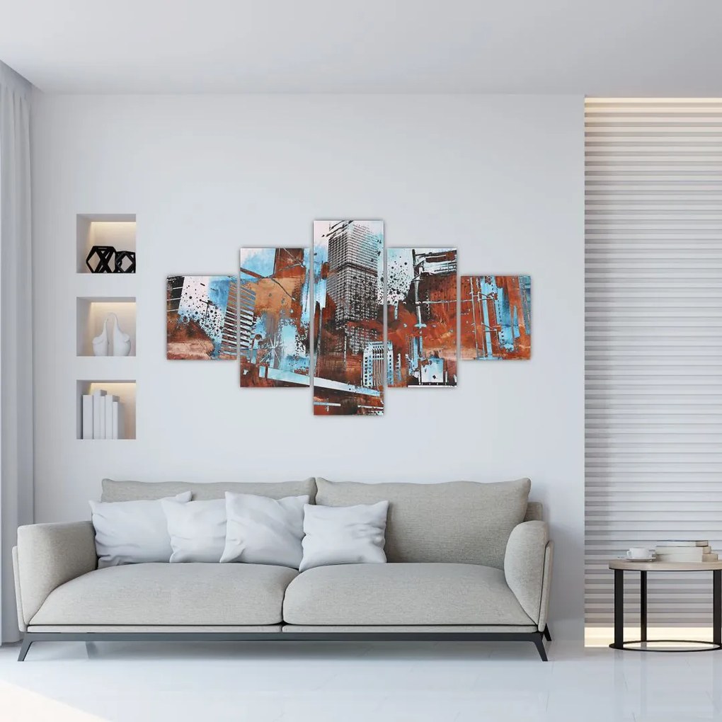 Obraz - Wieżowce (125x70 cm)
