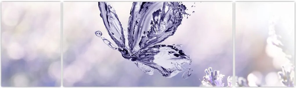 Obraz - Motyl i lawenda (170x50 cm)