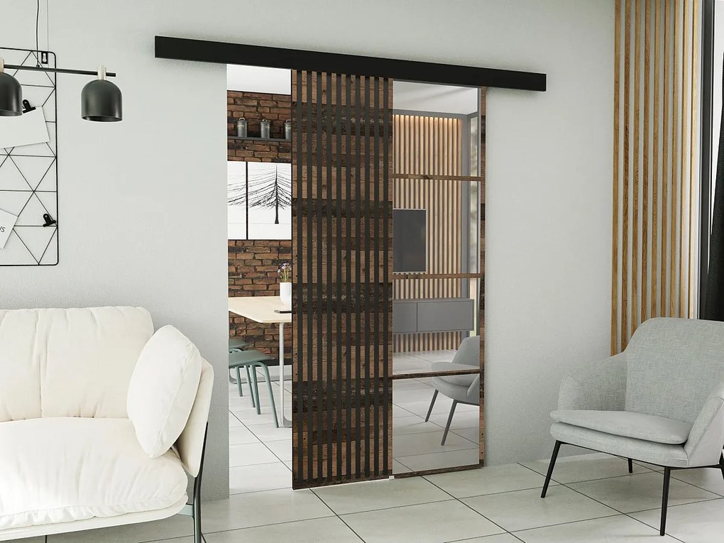 Drzwi przesuwne z maskownicą MOLI 100 old style