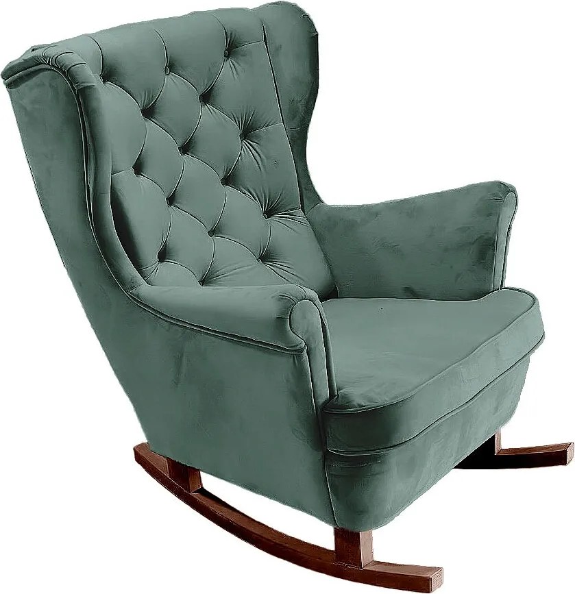 Fotel Relax z Tapicerowanym Siedzeniem i Podłokietnikami, Fotel TV 102x81x95cm Zielony_29853