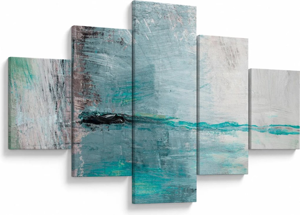 Obraz - Abstrakcyjny obraz olejny (125x70 cm)
