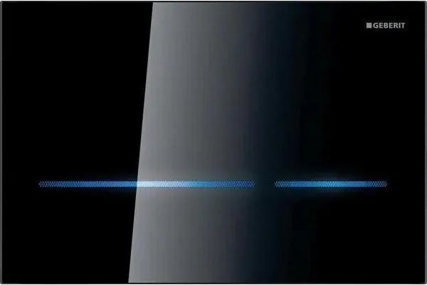 Geberit 116.090.SG.6 - bezdotykowy przycisk spłukujący Sigma80 24,7x16,4 cm IP45 czarny