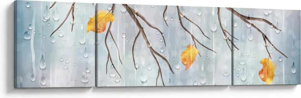 Obraz - Deszczowa jesień (170x50 cm)