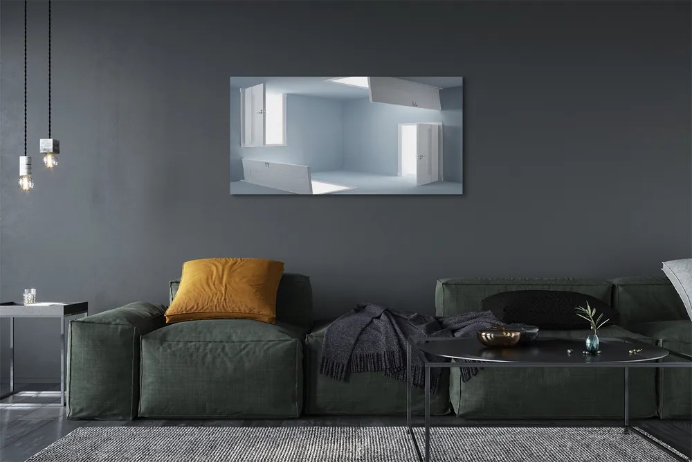 Zdjęcie na płótnie Trójwymiarowa Iluzja Drzwi