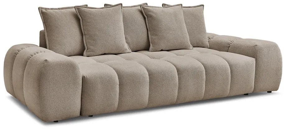 Szarobrązowa sofa z tkaniny szenilowej 278 cm Everest – Bobochic Paris