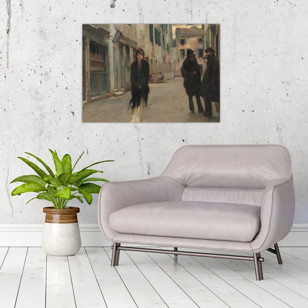 Obraz - John Singer Sargent, Street in Venice, reprodukcje (70x50 cm)
