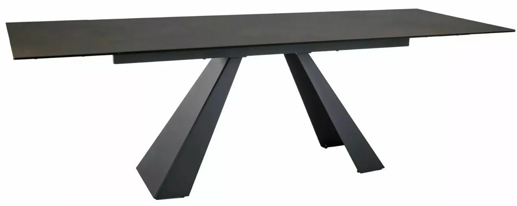 STÓŁ SALVADORE CERAMIC BRĄZ OSSIDO BRUNO/ CZARNY MAT (160-240)X90 SIGNAL