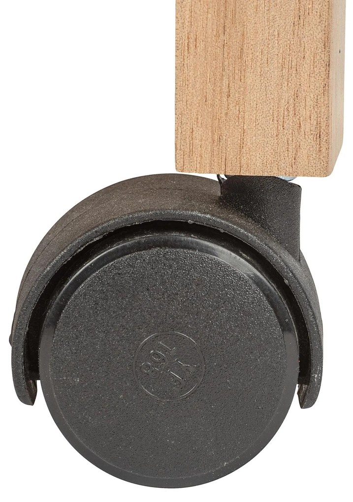 Regał łazienkowy na kółkach ACINA z trzema półkami, drewno akacjowe, WENKO