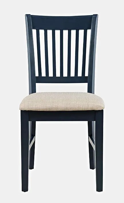 Krzesło ciemnoniebieskie kremowe Avola AV775-370 46x94x53,5 cm