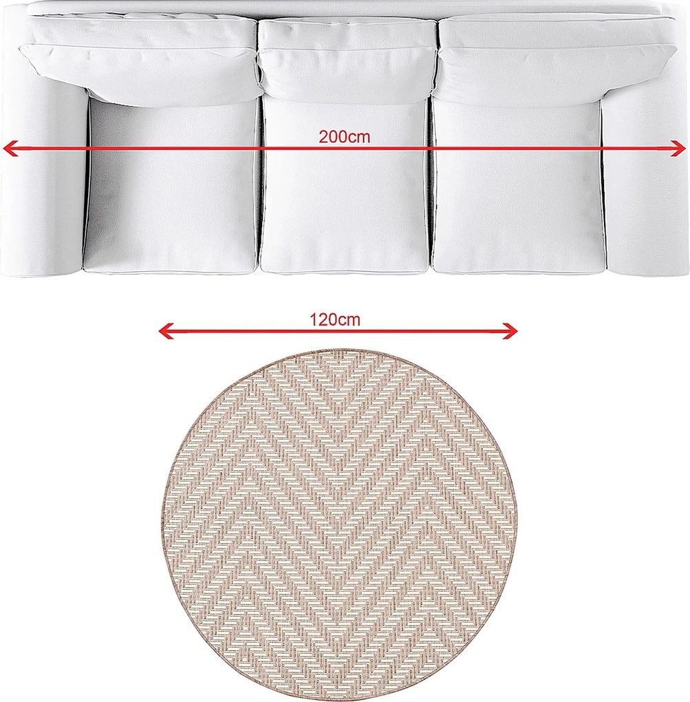 Dywan Lineo beige/mink 120cm