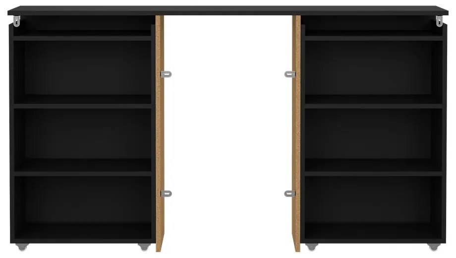 Czarny zagłówek 145x80 cm Naia – Tvilum