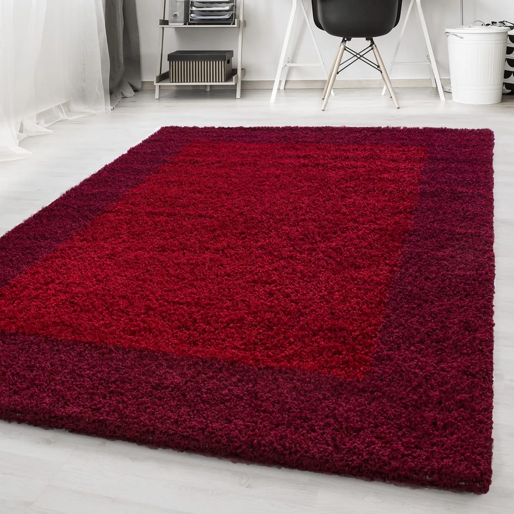 Dywan shaggy Life czerwony 160 cm x 230 cm