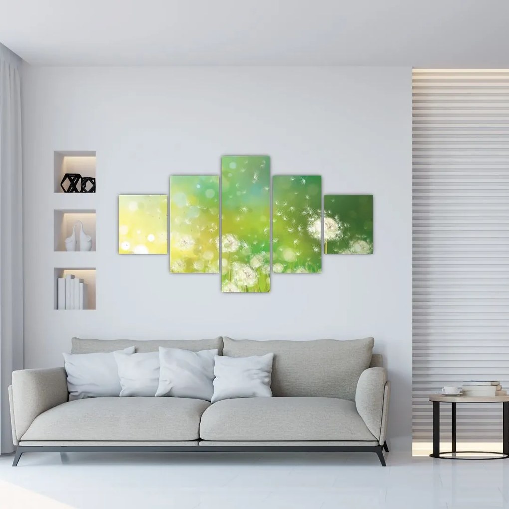 Obraz - Kwitnące mlecze (125x70 cm)