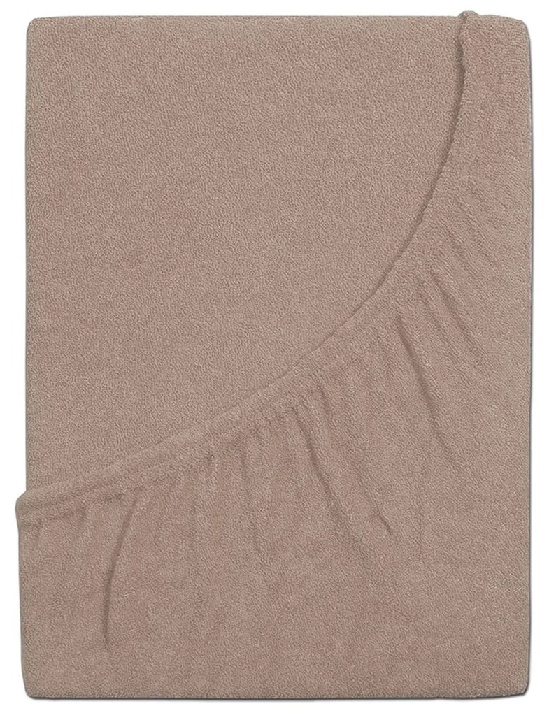 4Home prześcieradło frotte Ideal orzechowy, 100 x 200 cm, 100 x 200 cm