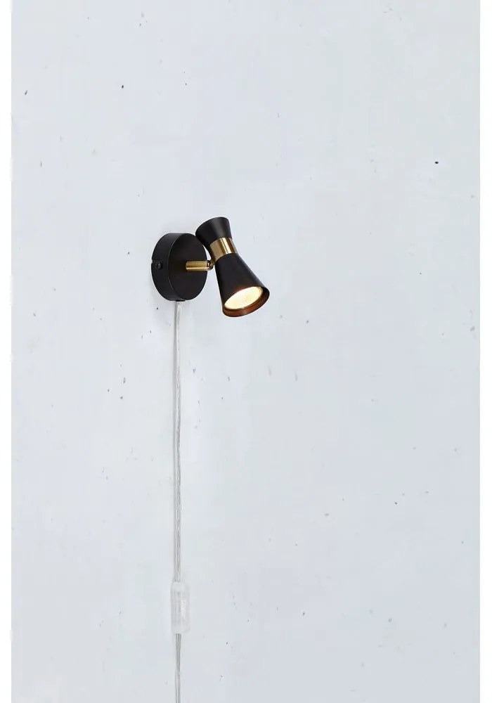 Czarny kinkiet (długość 12 cm) Folie – Markslöjd