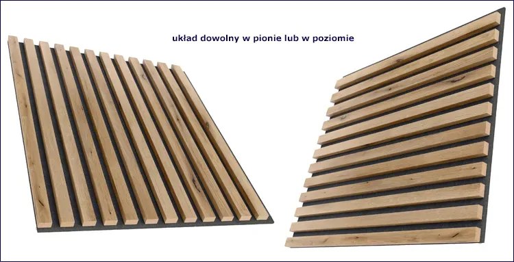 Panele akustyczne 6 szt. dąb artisan N6-F88