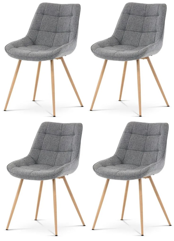 Zestaw krzeseł do jadalni CT-394 GREY2, 4 szt.