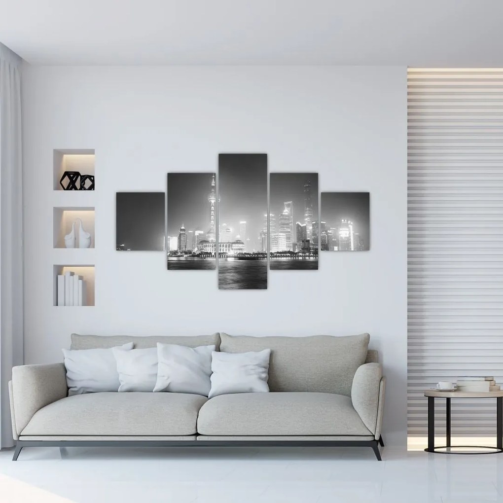 Obraz nowoczesnych drapaczy chmur (125x70 cm)
