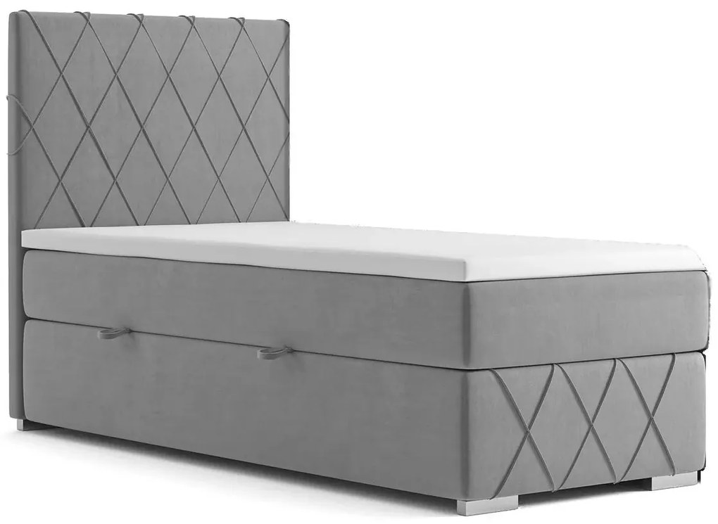 Pojedyncze łóżko boxspring Ahus 80x200 - 32 kolory