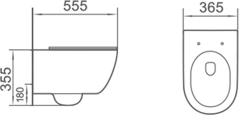 Mexen Carmen 2.0 miska wc Rimless Tornado z deską wolnoopadającą slim, duroplast, biała połysk - 3088L4000T