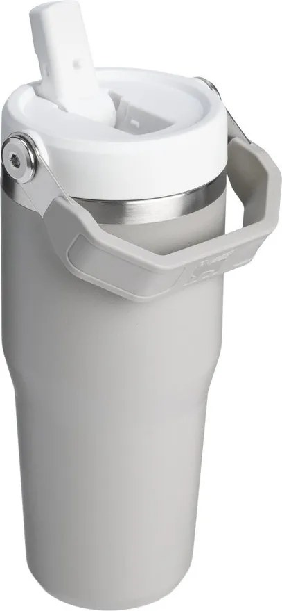 Jasnoszary termos ze stali nierdzewnej 410 ml IceFlow™ Flip Straw 2.0 Tumbler Ash – Stanley