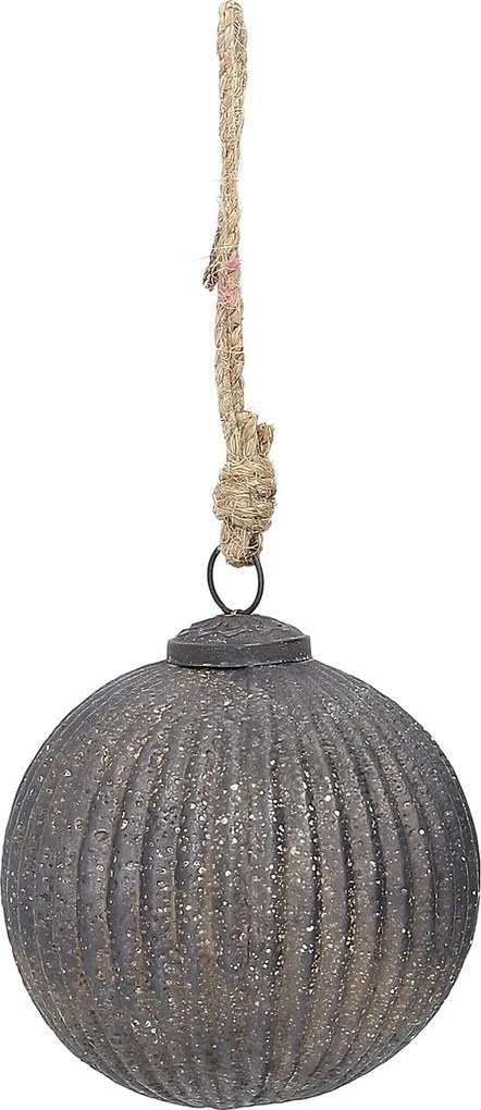 Bombka szklana Rustic Black 10 cm