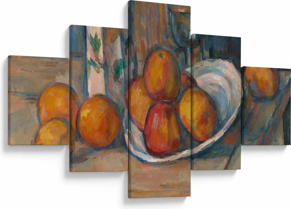 Obraz - Paul Cézanne, Still Life with Milk Jug and Fruit, reprodukcje (125x70 cm)