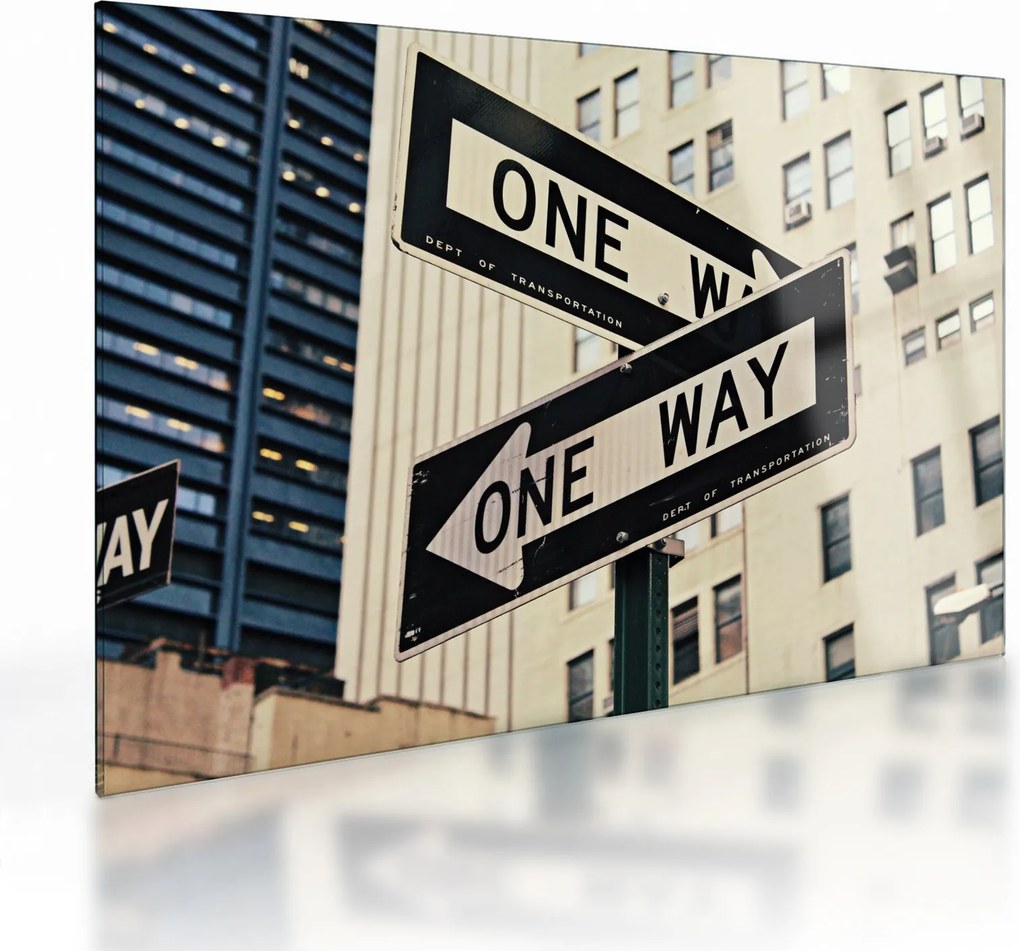 Obraz na szkle - New York ONE WAY (70x50 cm)
