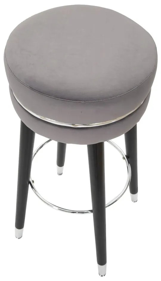 Szary tapicerowany hoker (wysokość siedziska 74 cm) Paris – Mauro Ferretti