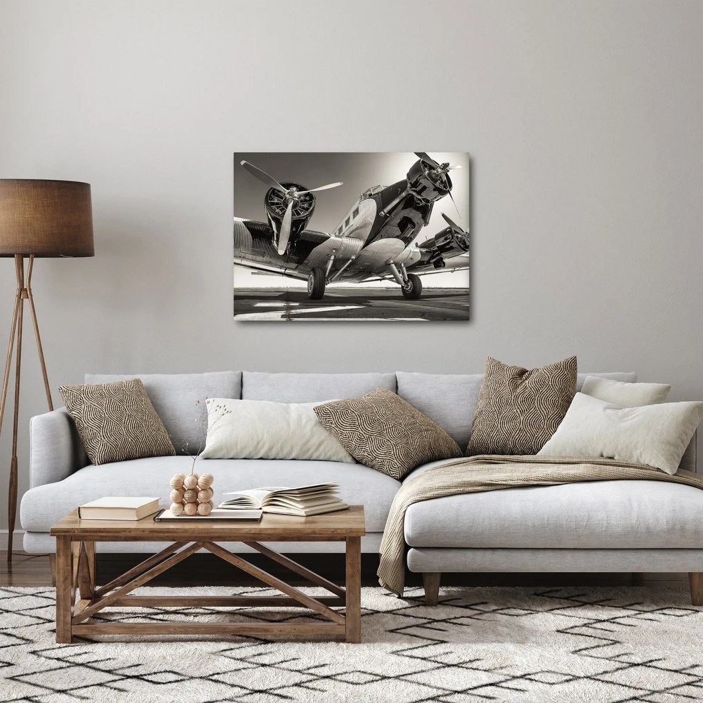 Obraz - Historyczne samoloty (70x50 cm)