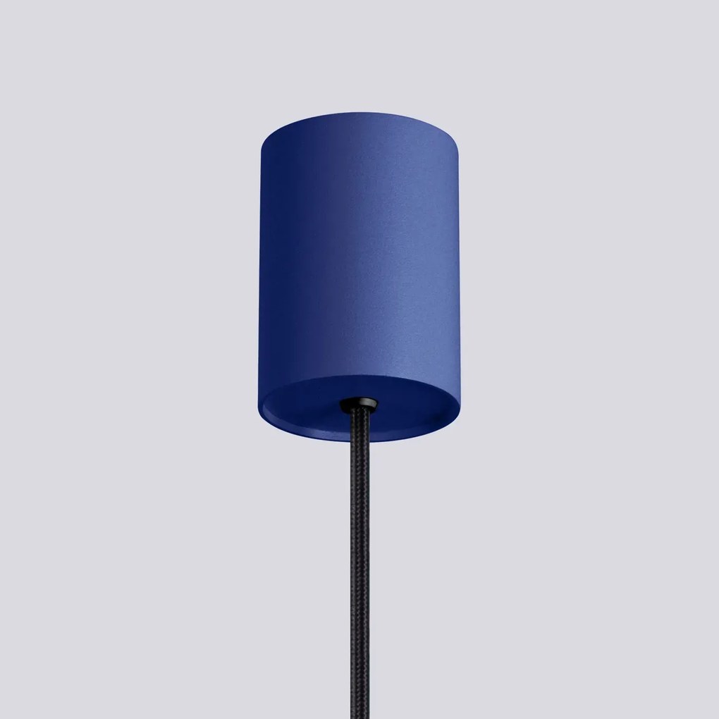 Lampa wisząca HALO 1 ultramaryna ryflowana SOLLUX LIGHTING