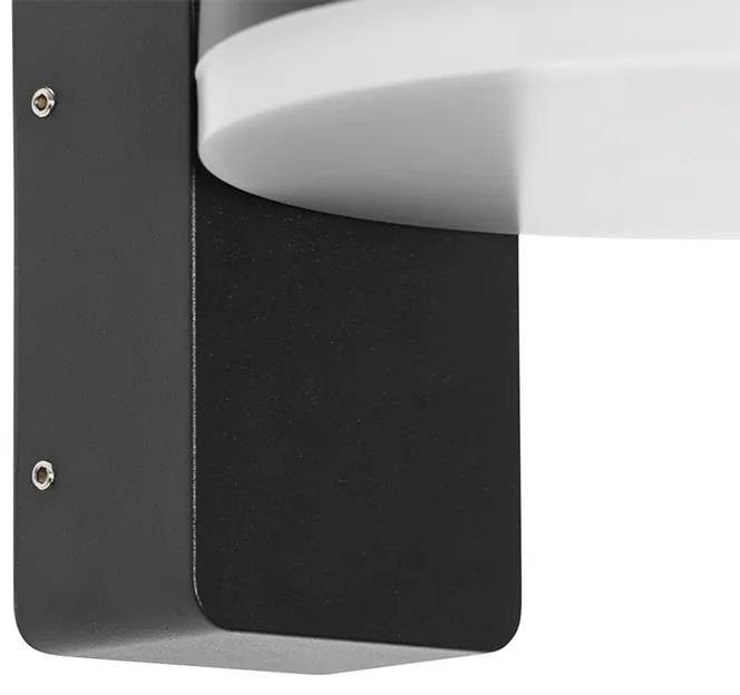 Zewnetrzna Nowoczesna lampa ścienna zewnętrzna czarna w tym LED IP54 - Esmee Nowoczesny Oswietlenie zewnetrzne