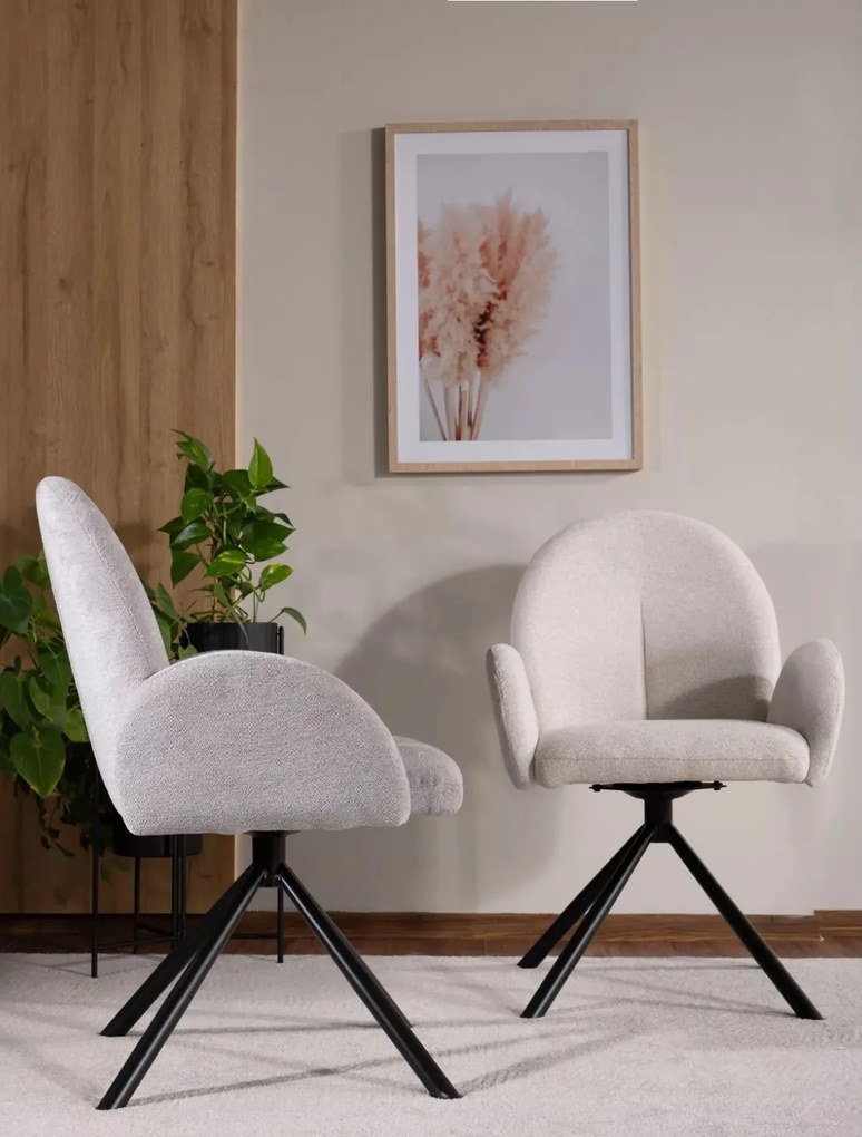 Krzesło do jadalni z obrotowym siedziskiem Planet Raven Signal
