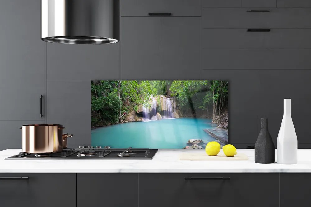 Panel Kuchenny Wodospad Nad Ukrytym Jeziorem