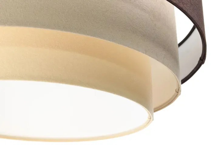 Potrójna okrągła lampa wisząca welurowa - 2X S445 T5-F16