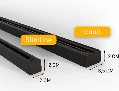 Nowoczesny system oświetleniowy szynowy z 6 reflektorami i 4 lampami wiszącymi, beżowy z czarnym, 1-fazowy - Slimline Uzzy Keno