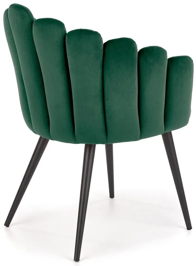 Zielone welwetowe krzesło glamour Avalon 7X