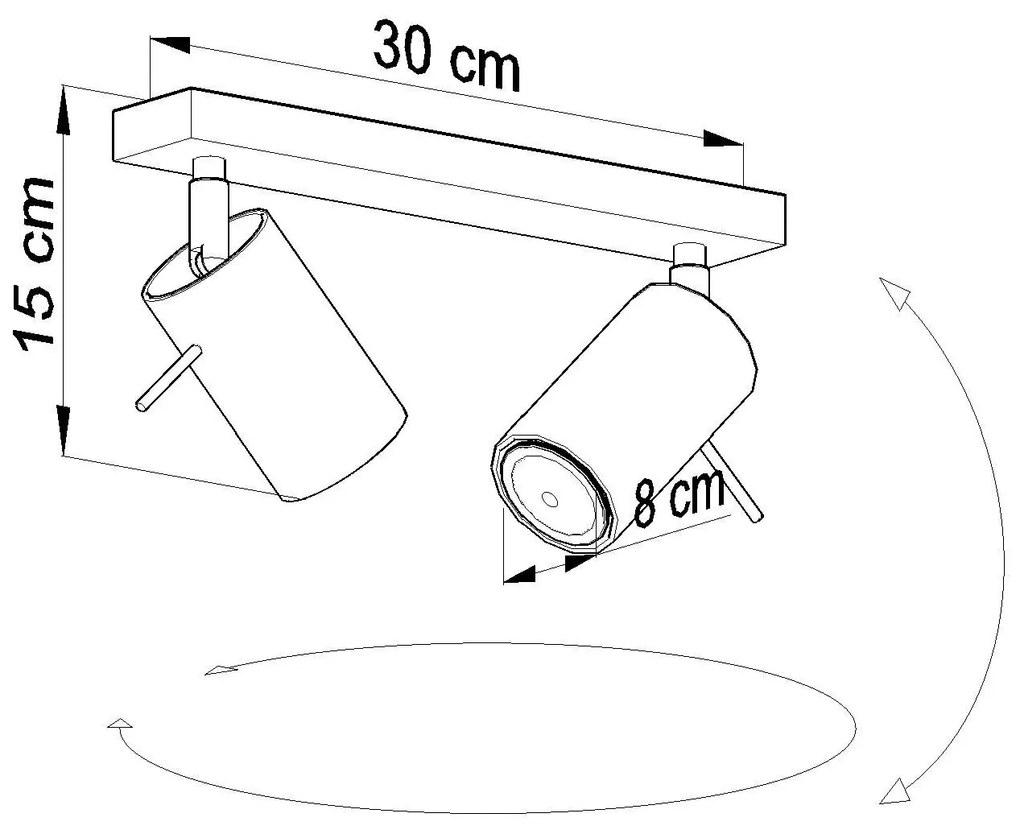 Minimalistyczny plafon LED B6-W67