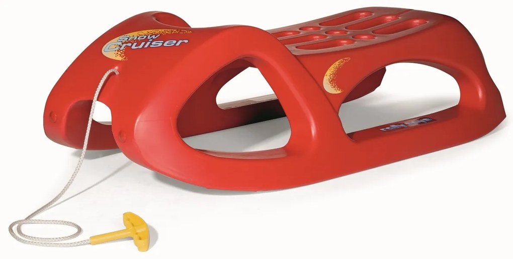 Rolly Toys Plastikowe sanki czerwone, 45 x 96 cm