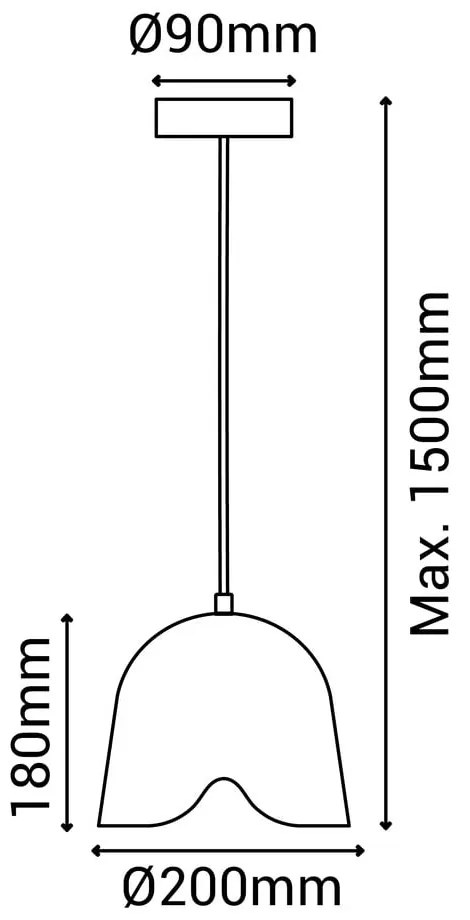 Biała lampa wisząca SULION Paris, wys. 150 cm