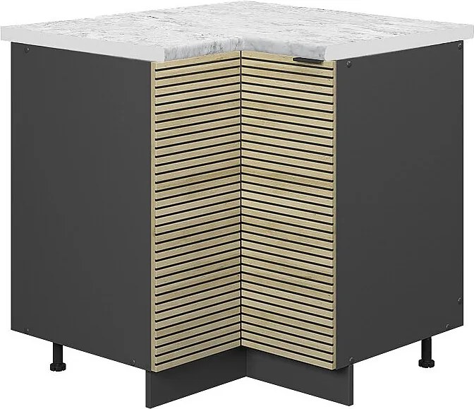 Szafka narożna panel dębowy 80.5x60x82 fame-line