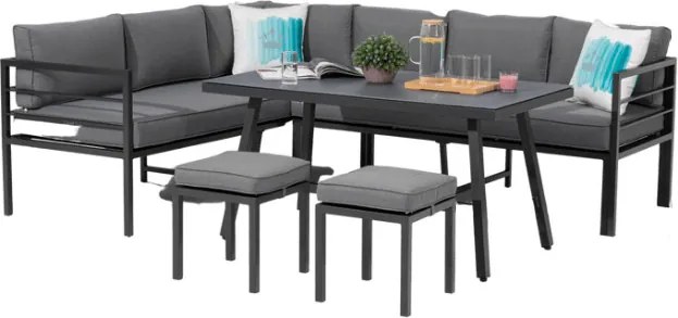 Doppler YORK SET - aluminiowy zestaw mebli ogrodowych - Towar rozpakowany (N639)