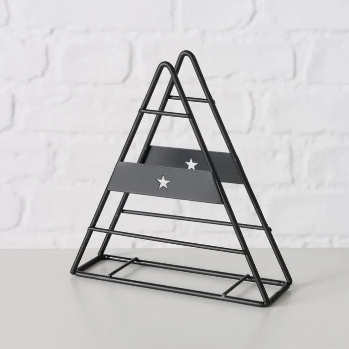 Serwetnik metalowy w kształcie choinki KAYA