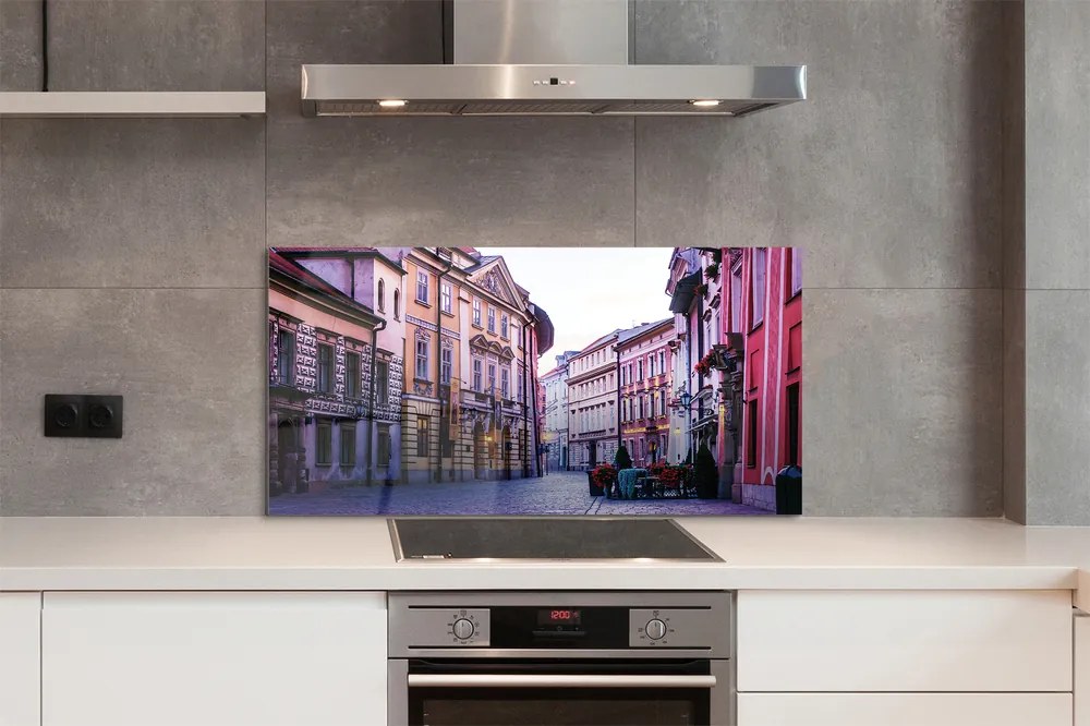 Szkło Ozdobne do Kuchni Zabytkowe Stare Miasto w Krakowie